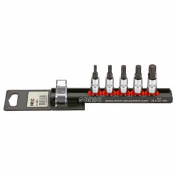 Bitdopset 1/4 ", multi-tooth 5-piece on rail