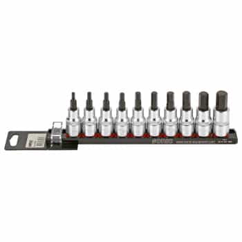 Bitdopset 1/2 ", Inbus 10 pcs on rail