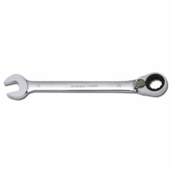 Ratchet ring spanner, switchable 12-side 12mm