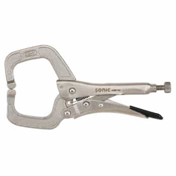 Locking pliers adjustable C-shaped articulated jaws 150mmL