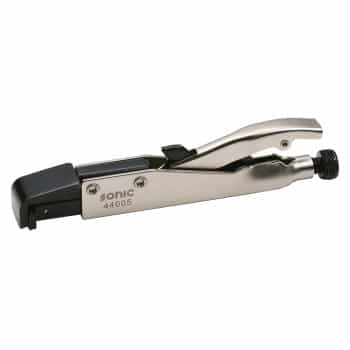 Welding pliers, straight curved jaw