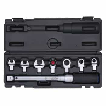 Torque wrench set 9x12 ring + open 4-20Nm 8 pcs.