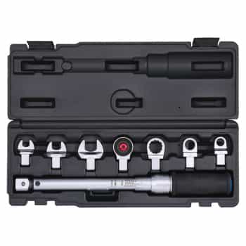 Torque wrench set 9x12 ring + open 12-60Nm 8-pcs.