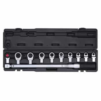 Torque wrench set 14x18 with ring inserts 68-340 Nm 11-pcs.