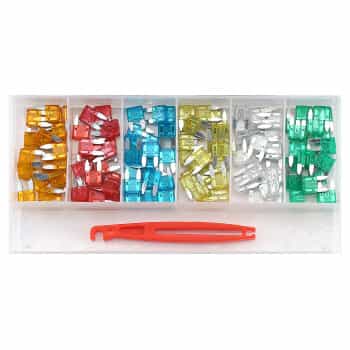 Assorted plug-in fuses 121 pieces