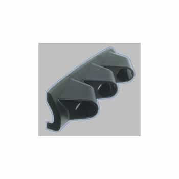 Meter holder Universal 3 holes black ABS
