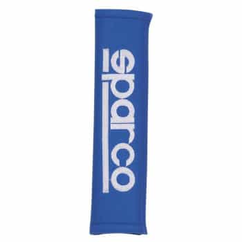 Sparco Set of Seat Belt Covers - Embroidered Logo - Blue