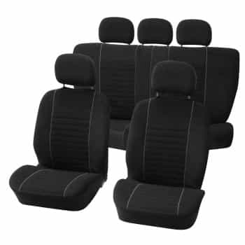 Chair hoesset 'Velours' black / gray