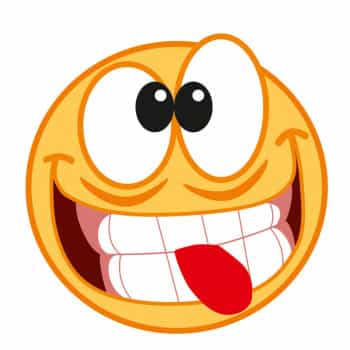 AutoTattoo Sticker Funny Yellow Face - 8.5x8.5cm