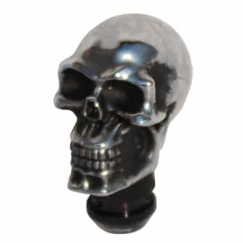 Simoni Racing Gear Shift Knob Skull - Chrome + Black Eyes