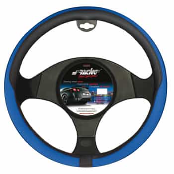 Simoni Racing Steering Wheel Cover Tidy Black/Blue Artificial Leather