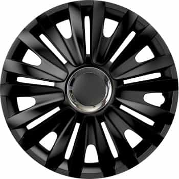 4-Piece Hubcaps Royal RC Black 16 inch