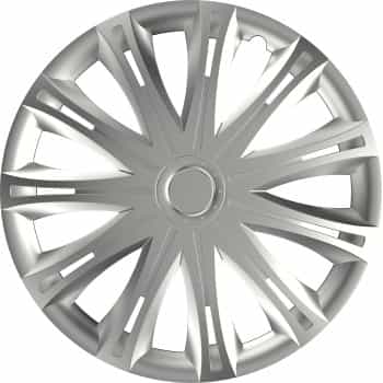 4-Piece Hubcaps Spark Silver 13 Inch