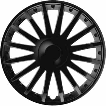 4-Piece Hubcaps Crystal Black 15 Inch