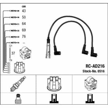 Ignition Cable Kit 0516 NGK