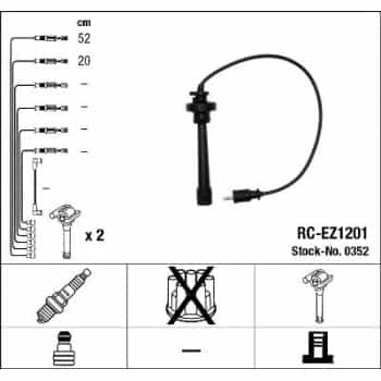Ignition Cable Kit 0352 NGK