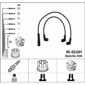 Ignition Cable Kit 0355 NGK