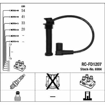 Ignition Cable Kit 6984 NGK
