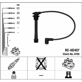 Ignition Cable Kit 0709 NGK