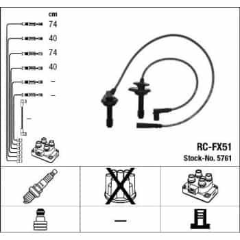 Ignition Cable Kit 5761 NGK