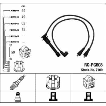 Ignition Cable Kit 7109 NGK
