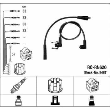 Ignition Cable Kit 8487 NGK