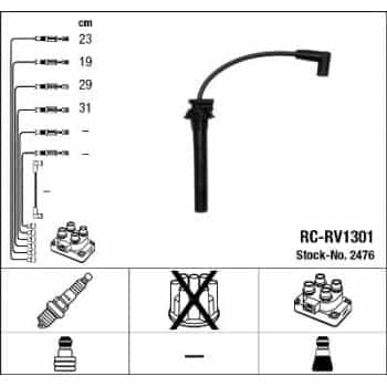 Ignition Cable Kit 2476 NGK