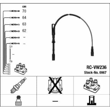 Ignition Cable Kit 0967 NGK