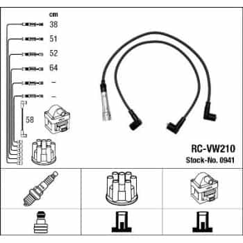 Ignition Cable Kit 0941 NGK