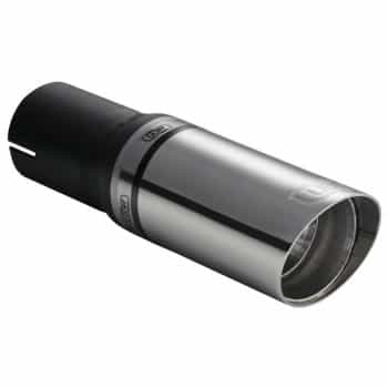 Ulter Sport Exhaust Tip - Round 60mm Angled - Length 140mm - Assembly ->50mm - Stainless Steel