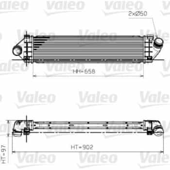 Intercooler, charger 818246 Valeo