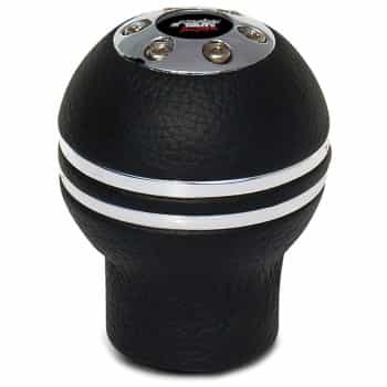 Simoni Racing Gear Shift Knob Indigo - Chrome/Black Leather