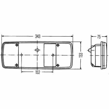 Lens, combination Tail Light