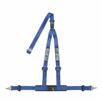 Sparco 3-Point Sport Belt - Blue - incl. Pelvic Protector & Screw Mount (E-Mark)