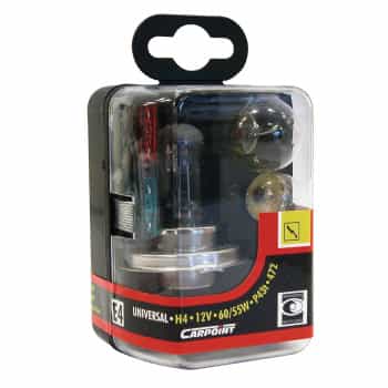 Carpoint spare bulb set light bulb set H4 60/55W