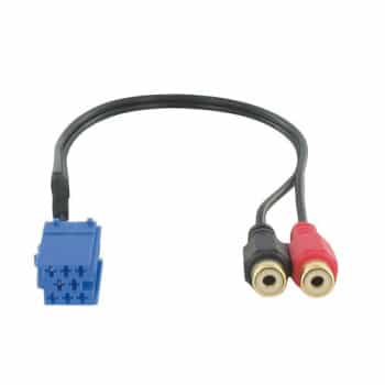 Mini ISO blue 8 pins room C3 -> 2 x RCA