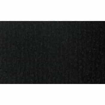 Hat shelf fabric black rib 70x140cm