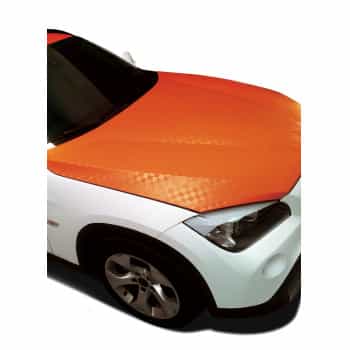 DIY Decor Vinyl foil orange 50x100cm, suitable for interior & exterior parts