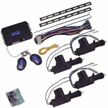 Universal central door lock set - 4 doors - incl. 4 motors & 2 remote controls