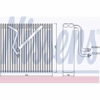Evaporator, air conditioning