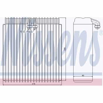 Evaporator, air conditioning