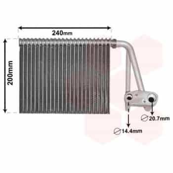 Evaporator, air conditioning