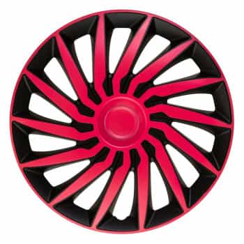 4-piece Hubcaps Kendo 14-inch black / pink