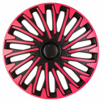 4-piece Hubcaps Soho 15-inch black / pink