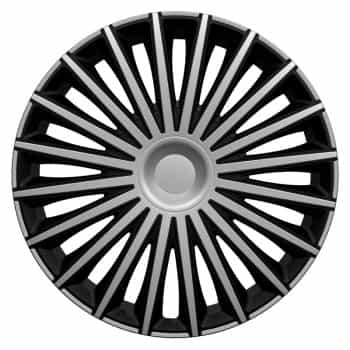 4-piece Hubcaps Dakota 14-inch silver / black