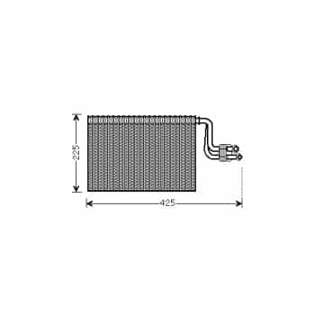 Evaporator, air conditioning