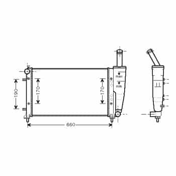 Radiator, engine cooling 17002290 International Radiators