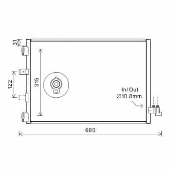 Condenser, air conditioning 18005487 International Radiators