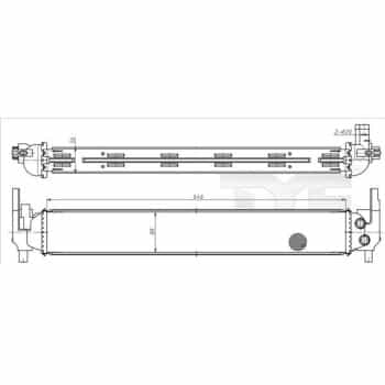 Radiator, engine cooling 737-0070 TYC