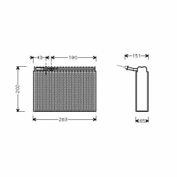 Evaporator, air conditioning